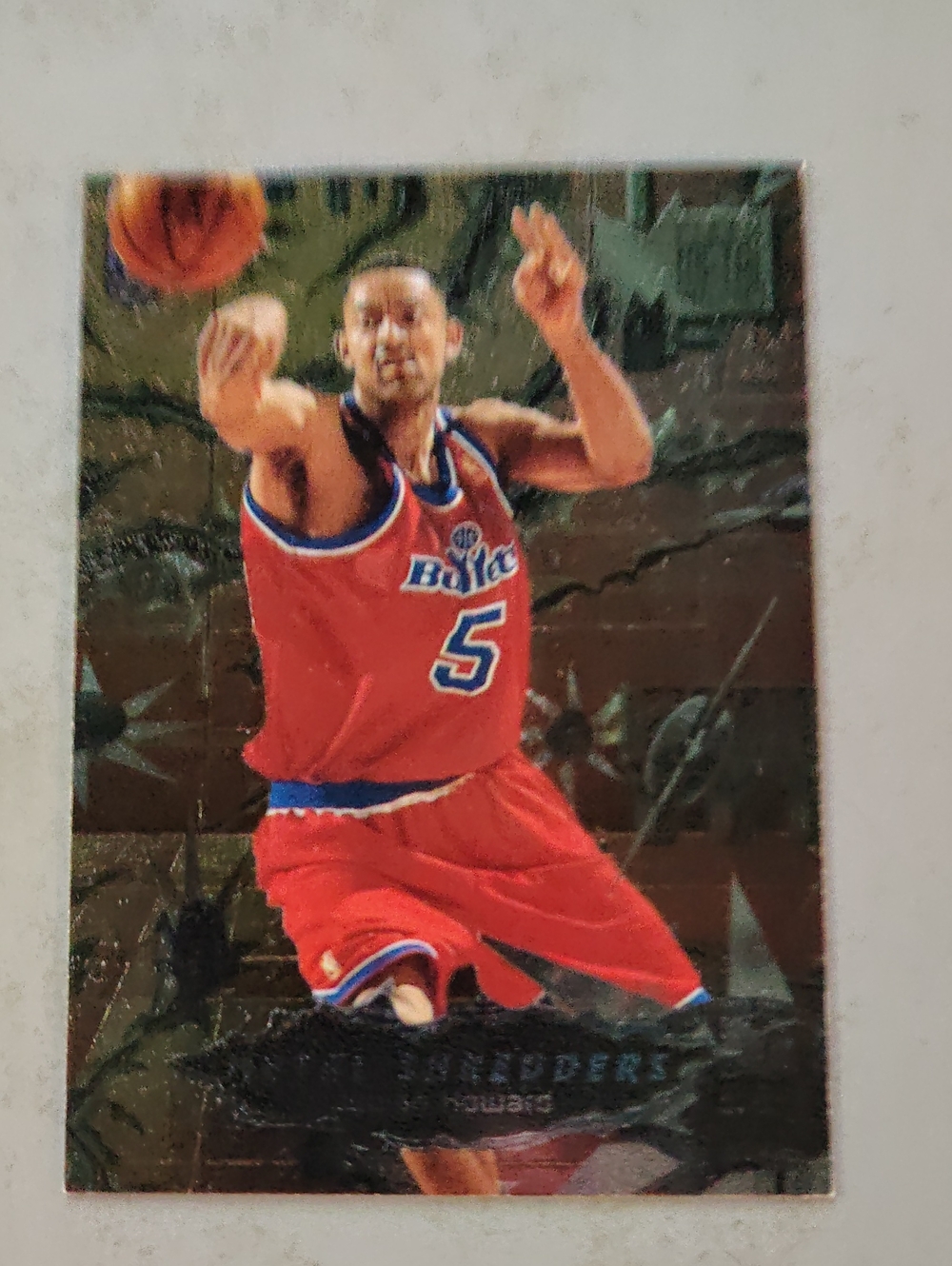 Juwan Howard 1996-97 Fleer Metal Metal Shredders #240! Washington Bullets Card